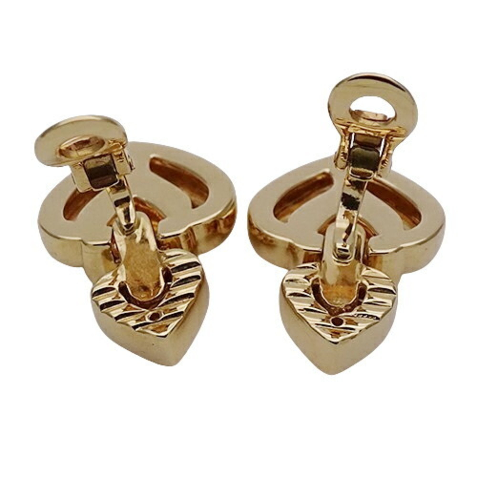 BVLGARI Earrings for Women, 750YG Doppio Cuore Heart, Yellow Gold