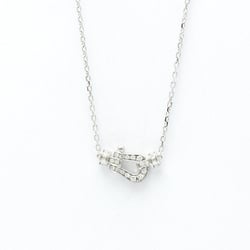 Fred Force 10 Mini Model Diamond Necklace 7B0191 White Gold (18K) Diamond Men,Women Fashion Pendant Necklace (Silver)