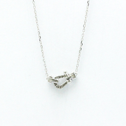 Fred Force 10 Mini Model Diamond Necklace 7B0191 White Gold (18K) Diamond Men,Women Fashion Pendant Necklace (Silver)