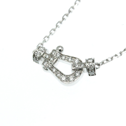 Fred Force 10 Mini Model Diamond Necklace 7B0191 White Gold (18K) Diamond Men,Women Fashion Pendant Necklace (Silver)