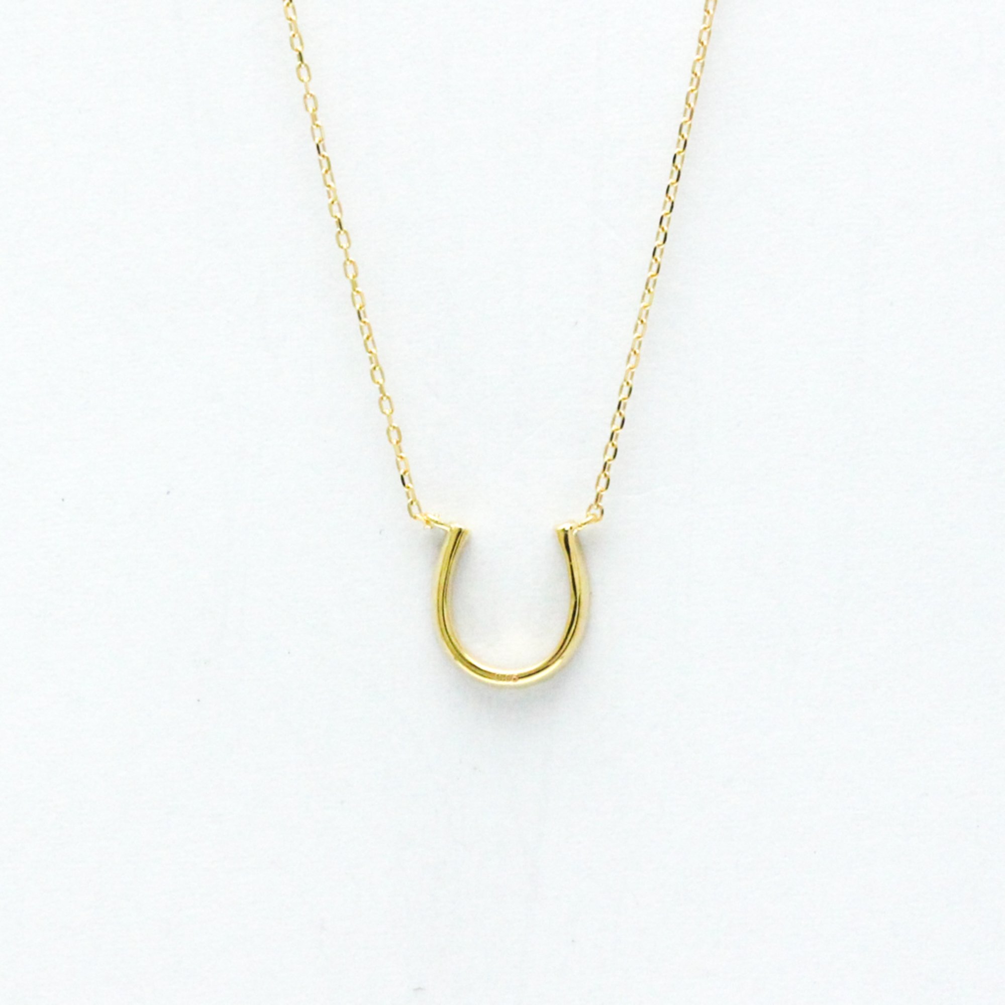 Star Jewelry Horseshoe Necklace Yellow Gold (18K) Diamond Men,Women Fashion Pendant Necklace Carat/0.05 (Gold)