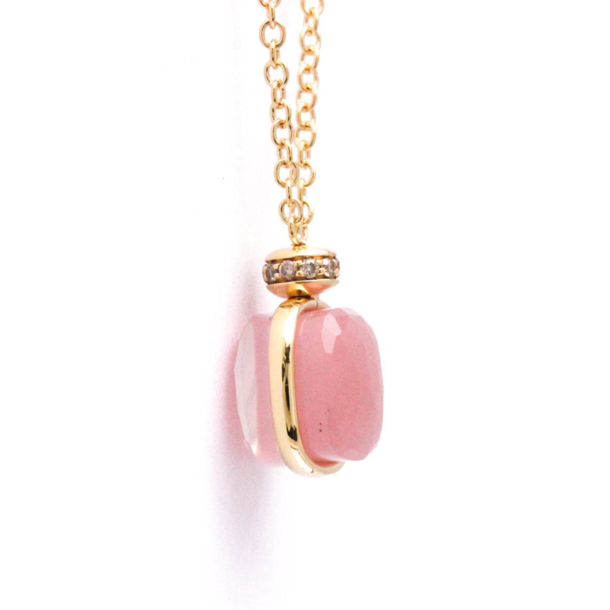 Pomellato Nude Necklace PCC2022_O7000_BRCQR Rose Gold (18K) Chalcedony,Rose Quartz Men,Women Fashion Pendant Necklace (Rose Gold)