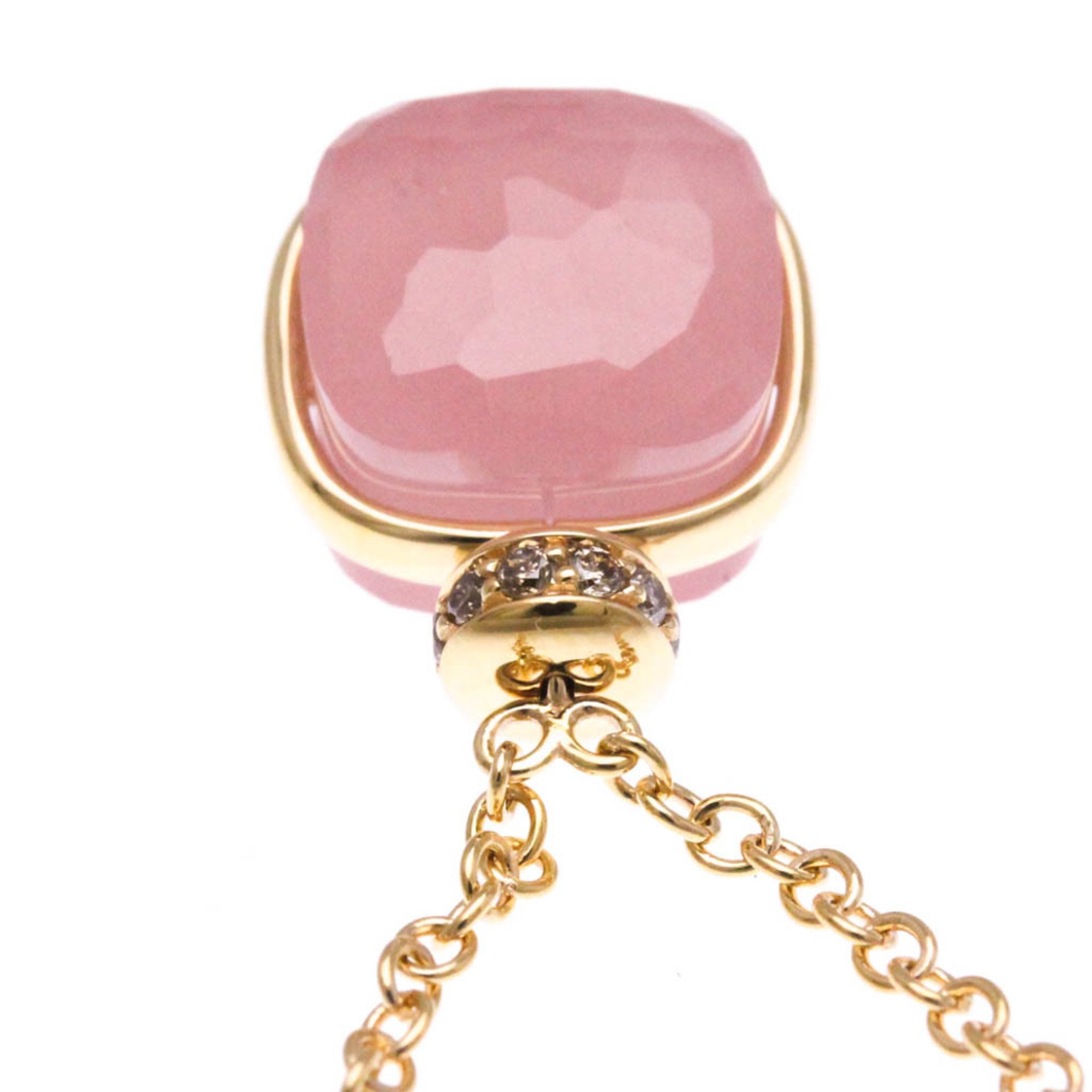 Pomellato Nude Necklace PCC2022_O7000_BRCQR Rose Gold (18K) Chalcedony,Rose Quartz Men,Women Fashion Pendant Necklace (Rose Gold)