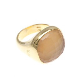 Pomellato Smoky Quartz Ring Pink Gold (18K) Fashion Smoky Quartz Band Ring Pink Gold