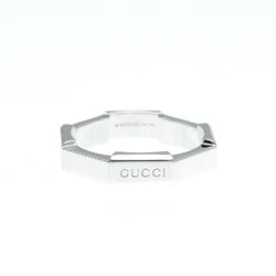 Gucci Link Toe Ring White Gold (18K) Fashion No Stone Band Ring Silver