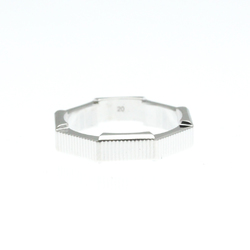 Gucci Link Toe Ring White Gold (18K) Fashion No Stone Band Ring Silver