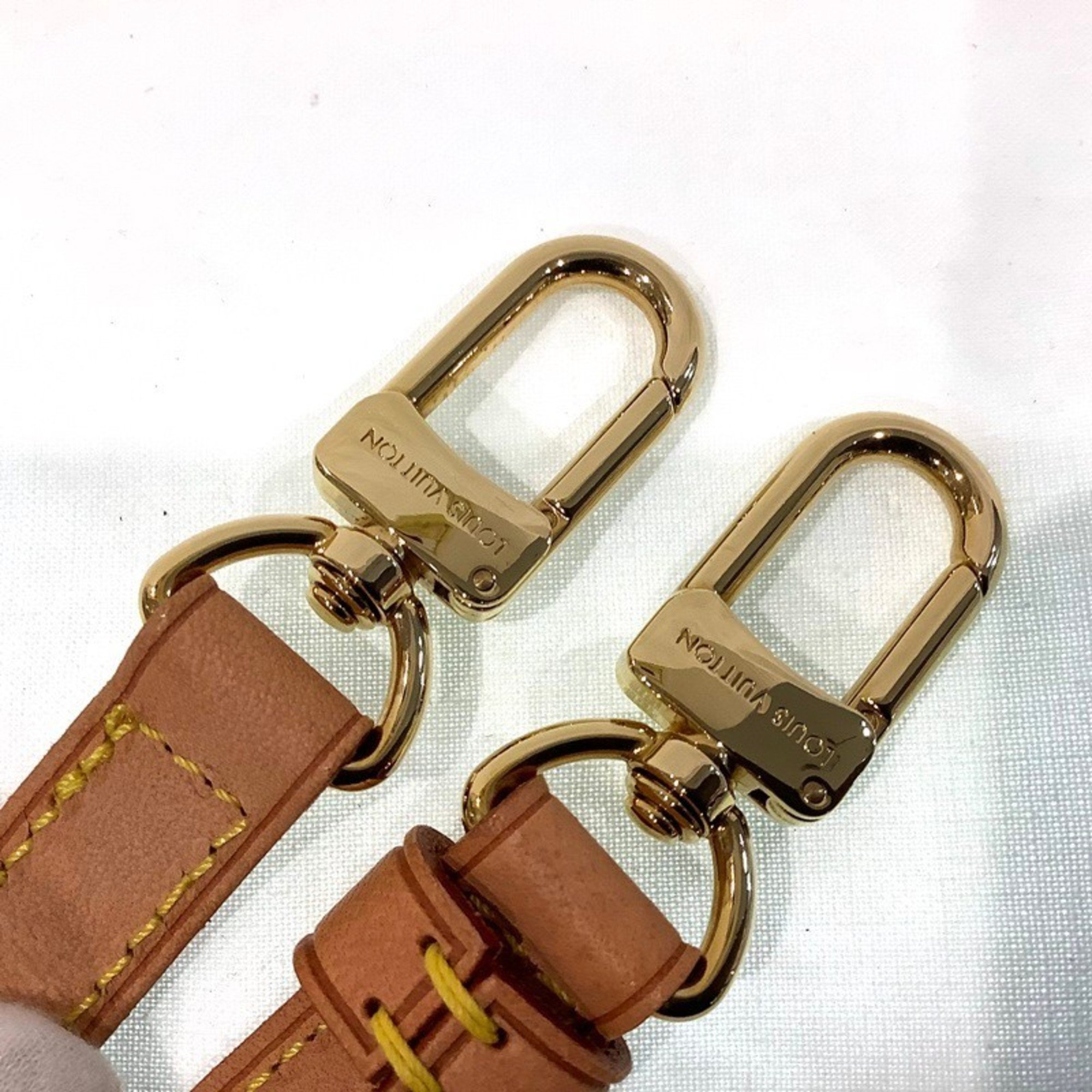 Louis Vuitton Bag Shoulder Strap, Tanned Leather, J52312, Maximum Length 118cm, KB-8936