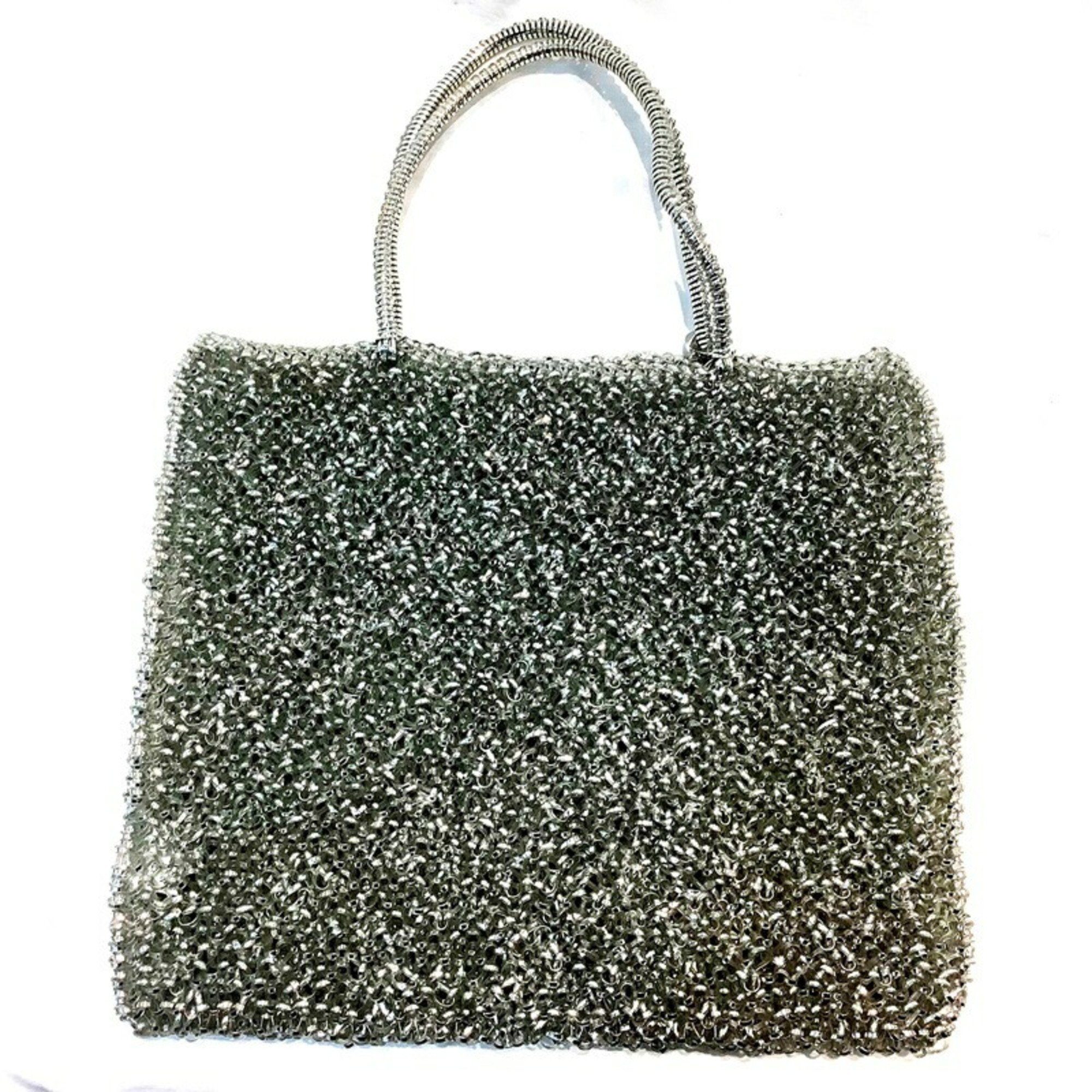 ANTEPRIMA Tote Bag Wire Silver Color Discolored Shoulder KB-8891