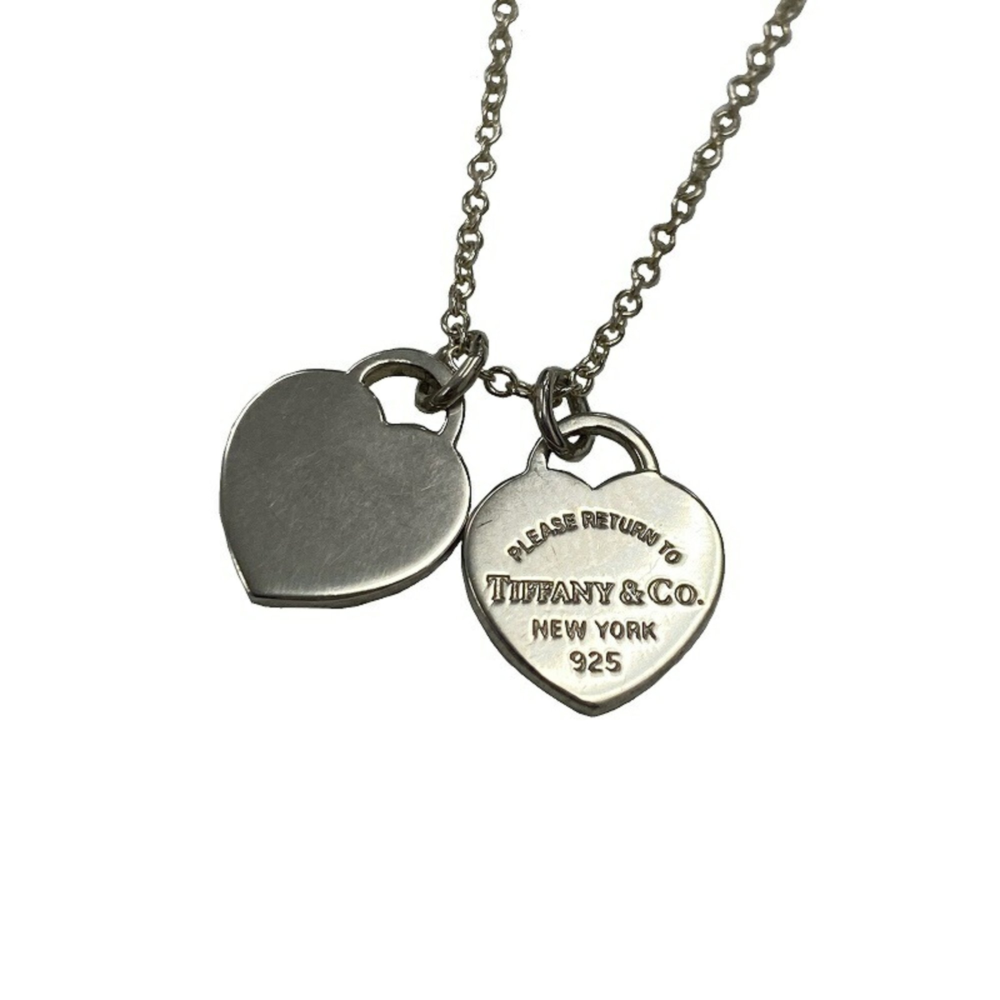 Tiffany & Co. SV925 Return to Double Heart Tag Pendant 2.9g 41cm JA-19480