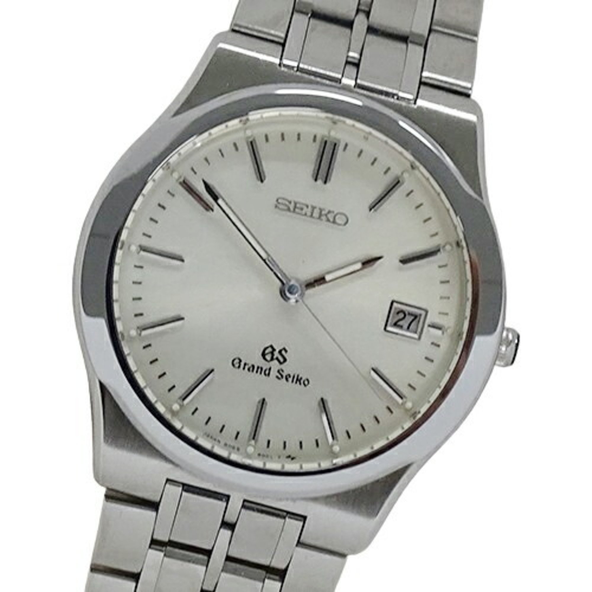 Grand Seiko GRAND SEIKO GS 8N65-9000 SBGG001 Watch Men's Date Quartz Stainless Steel SS Silver Polished