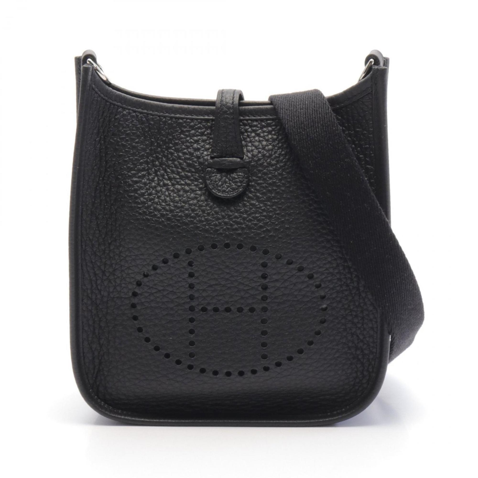 Hermes HERMES Evelyn TPM Amazon Shoulder Bag Taurillon Clemence Women's Black 069426CK