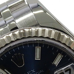 Rolex ROLEX Datejust 179174 D serial number watch ladies automatic winding AT stainless steel SS white gold WG silver blue bar polished