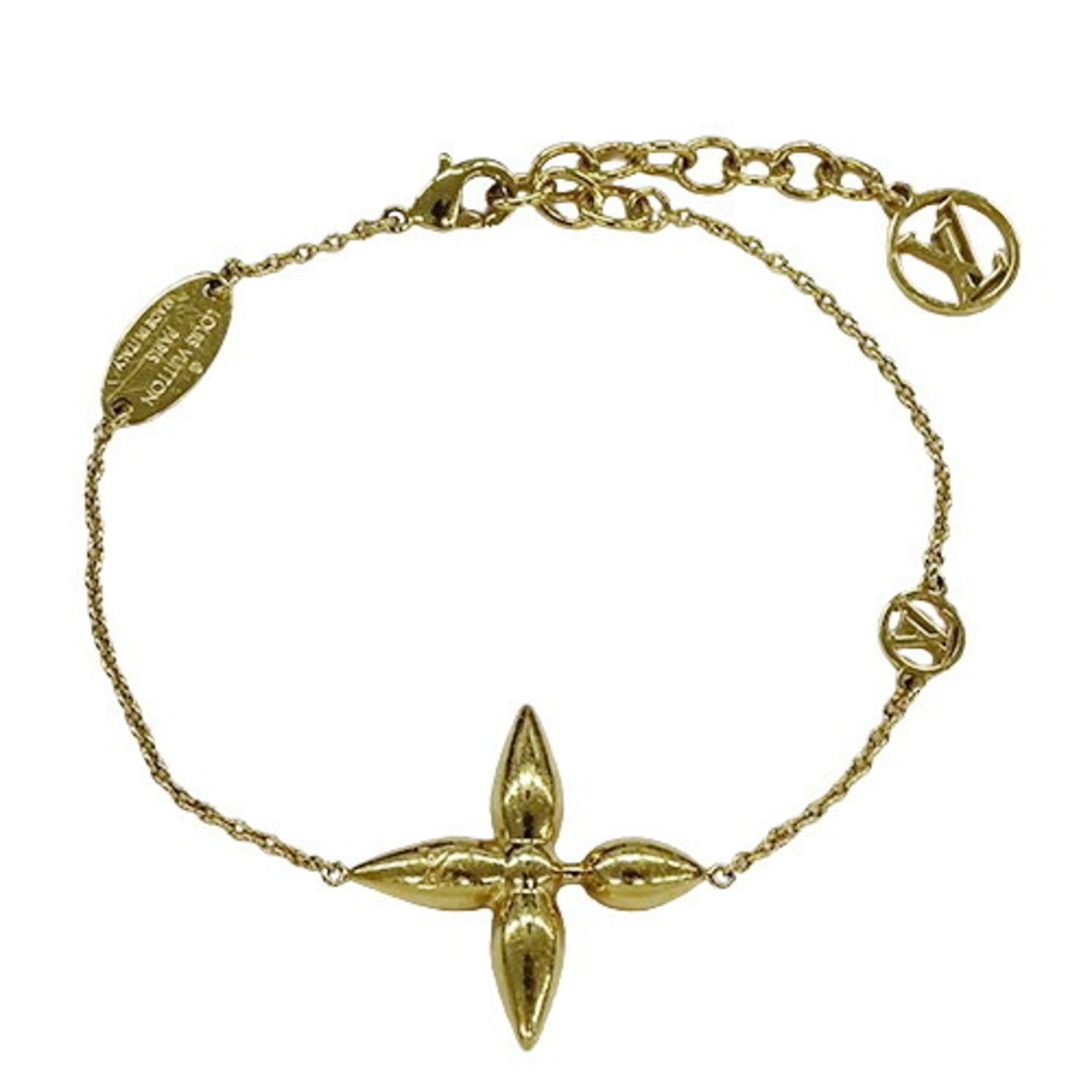 LOUIS VUITTON Bracelet for Women, Louisette, Gold, M00372, LE4263, Monogram Flower