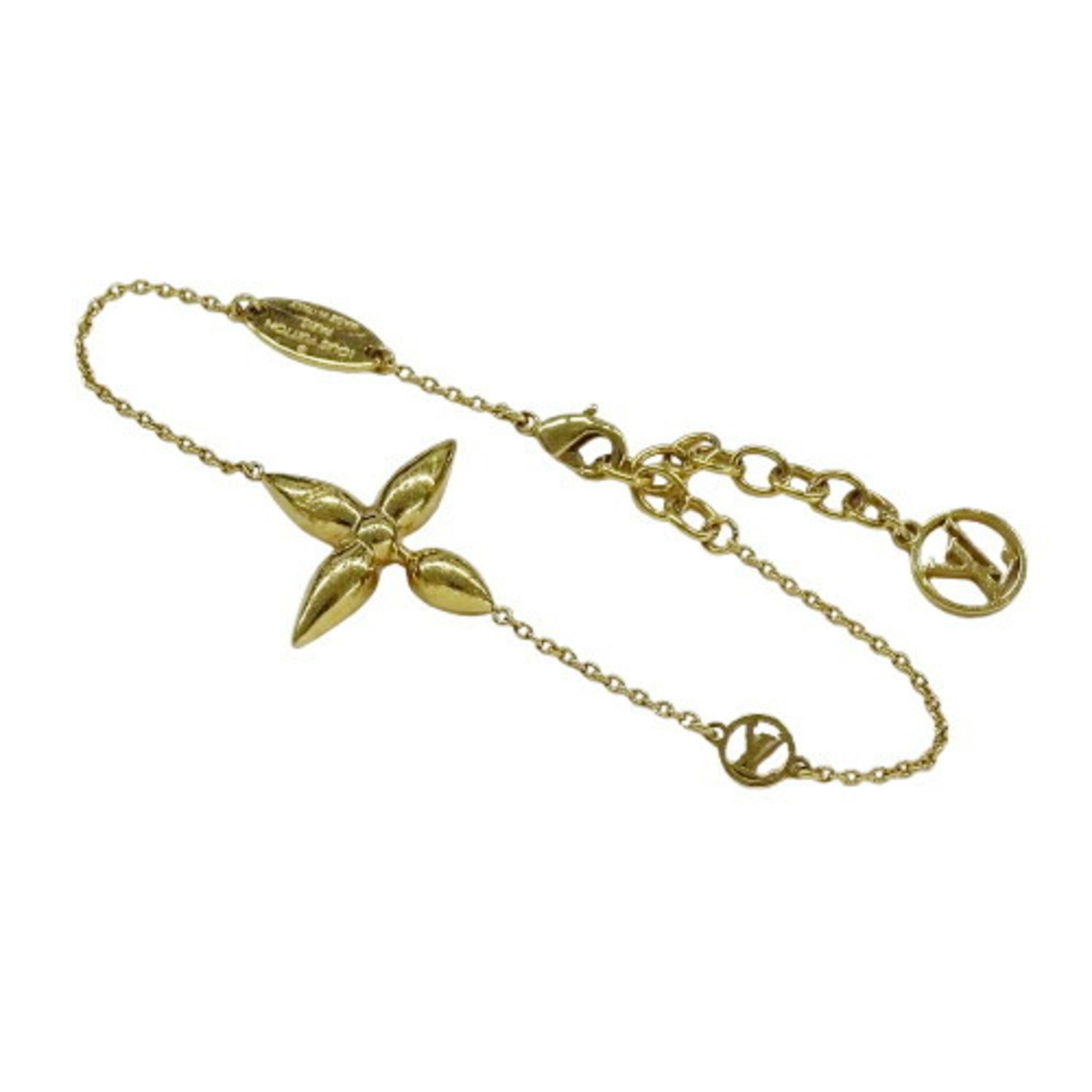 LOUIS VUITTON Bracelet for Women, Louisette, Gold, M00372, LE4263, Monogram Flower