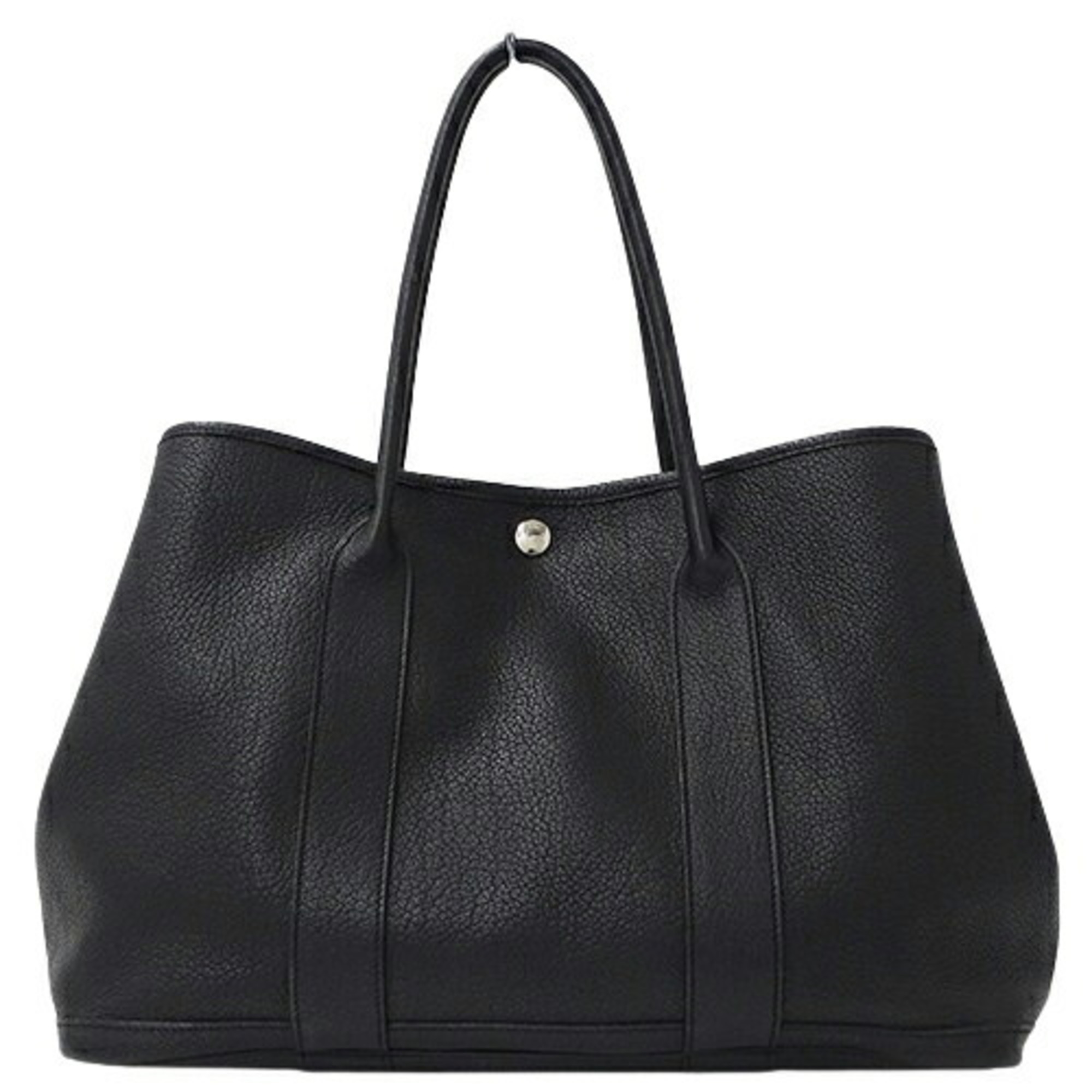 Hermes HERMES Bag Women's Tote Garden PM Negonda Black M Stamp