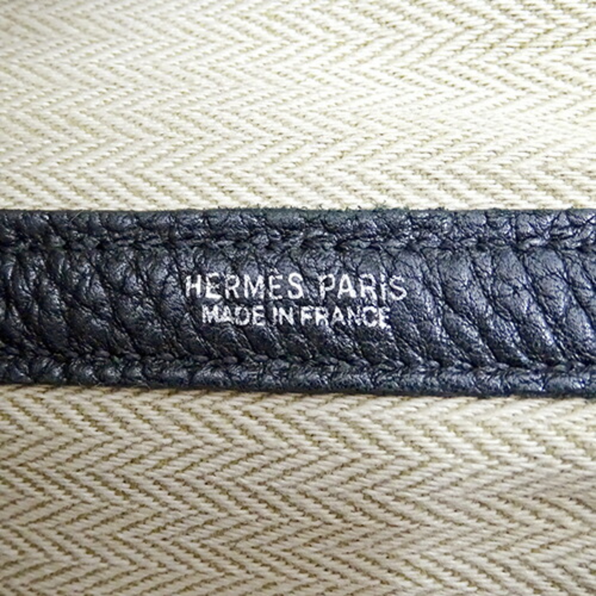 Hermes HERMES Bag Women's Tote Garden PM Negonda Black M Stamp