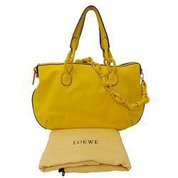 LOEWE Women's Bag Handbag Shoulder 2way Leather Yellow