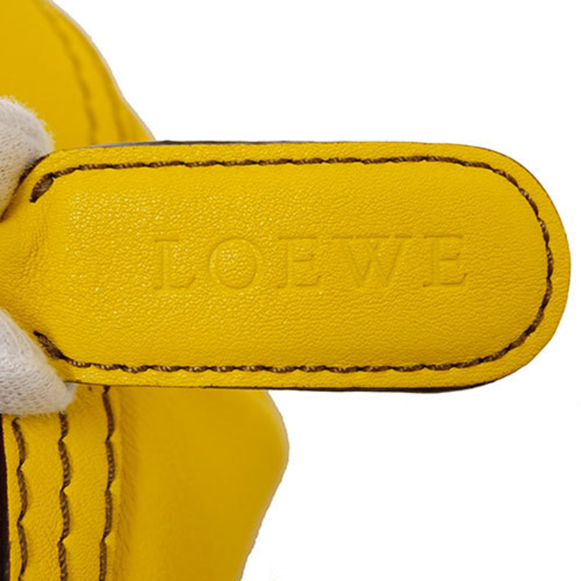 LOEWE Women's Bag Handbag Shoulder 2way Leather Yellow