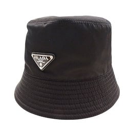 PRADA Hats for Women and Men, Re-Nylon Bucket Hat, Black, 1HC137, S