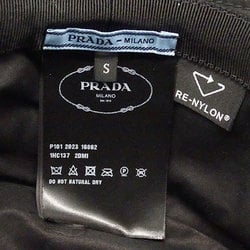 PRADA Hats for Women and Men, Re-Nylon Bucket Hat, Black, 1HC137, S