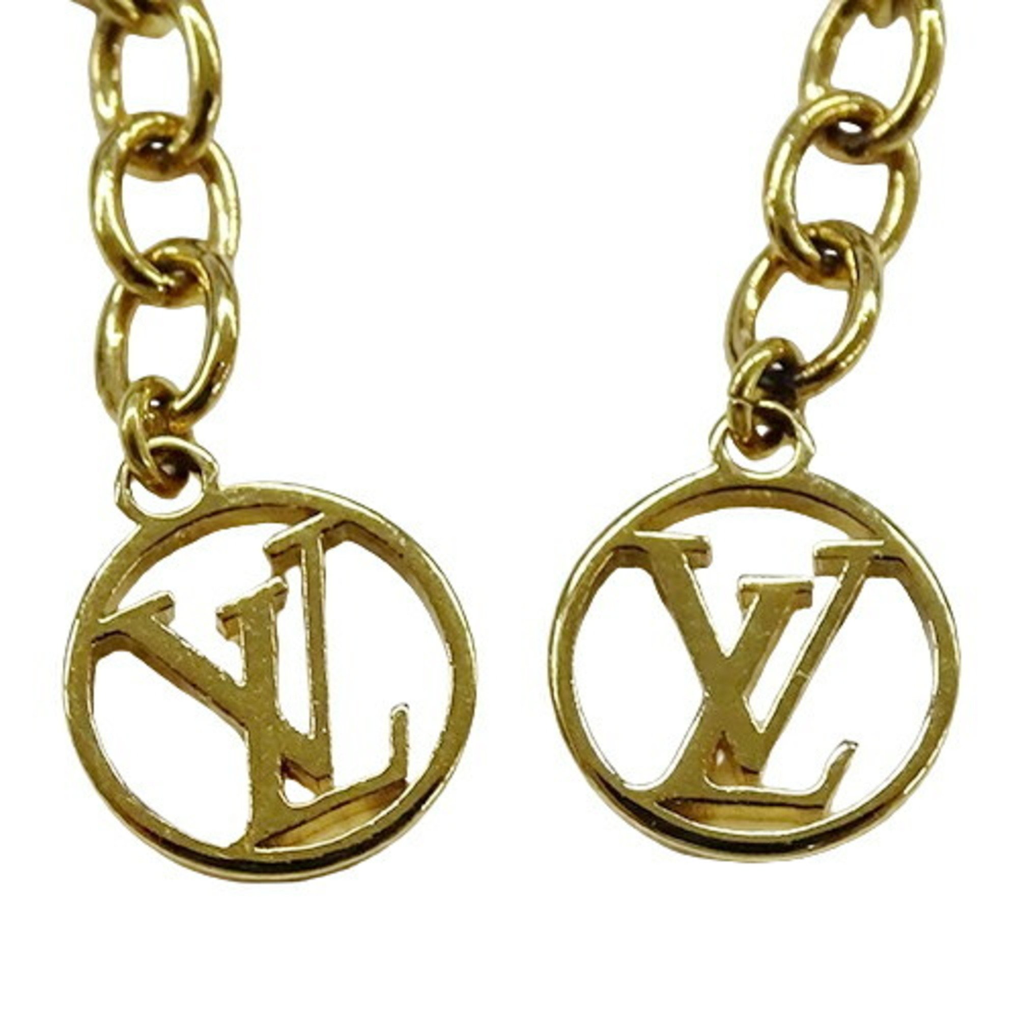 Louis Vuitton LOUIS VUITTON Earrings for Women Metal Mania Swing Gold Silver M68076 OB0157