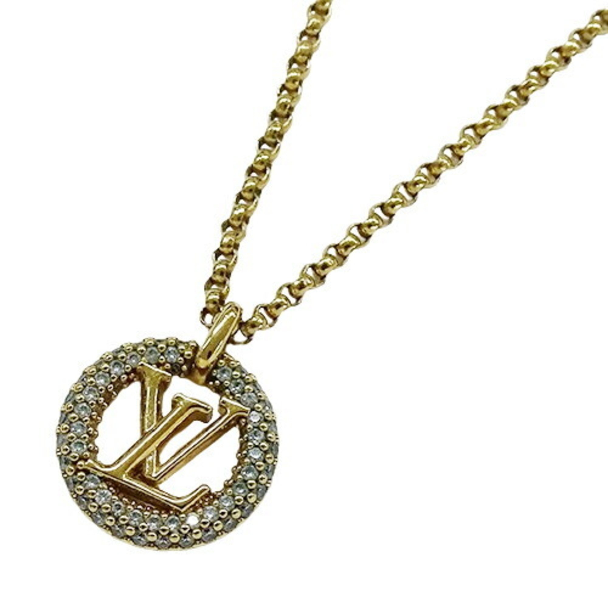 LOUIS VUITTON Necklace for Women Metal Strass Collier Louise by Night Gold M00759 RM1214