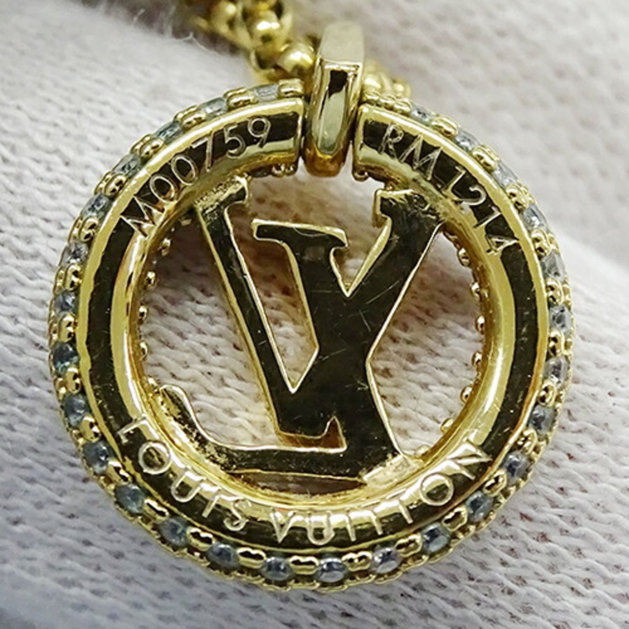 LOUIS VUITTON Necklace for Women Metal Strass Collier Louise by Night Gold M00759 RM1214