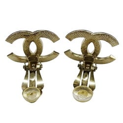 CHANEL Earrings for Women, Coco Mark, Champagne Gold, 13P