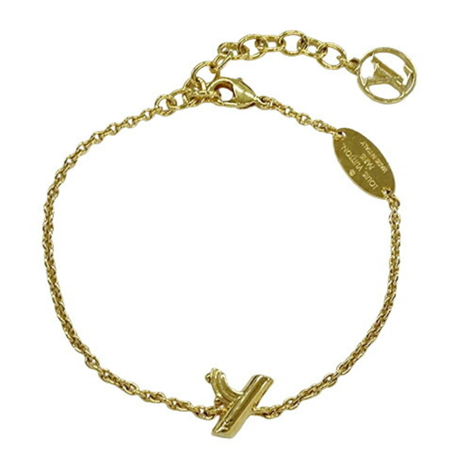 Louis Vuitton LOUIS VUITTON Bracelet for Women LV&ME Y Initial Gold M67182 LE0198