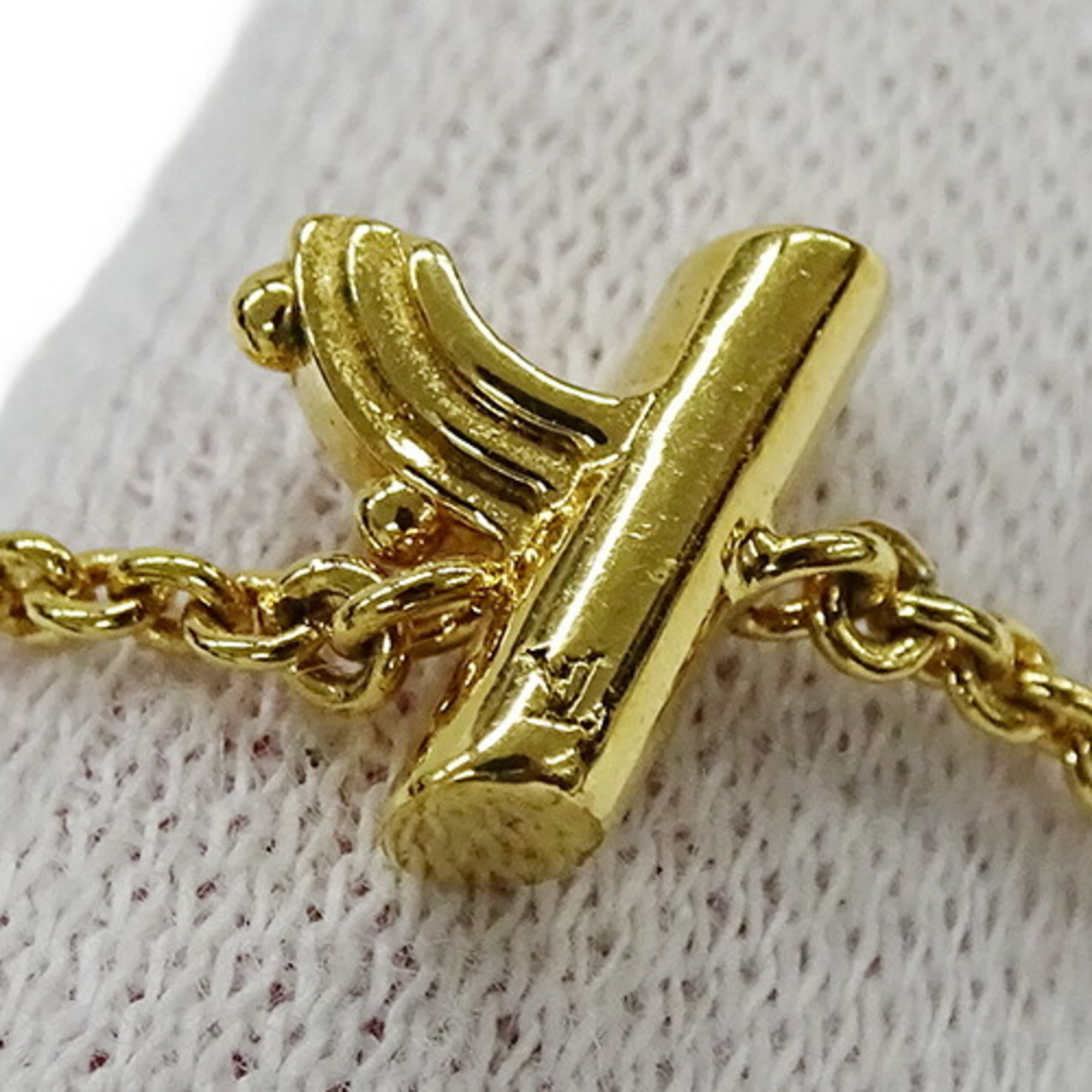 Louis Vuitton LOUIS VUITTON Bracelet for Women LV&ME Y Initial Gold M67182 LE0198