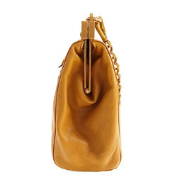 PRADA Women's Shoulder Bag Leather Camel Brown BR2530 Chain