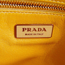 PRADA Women's Shoulder Bag Leather Camel Brown BR2530 Chain