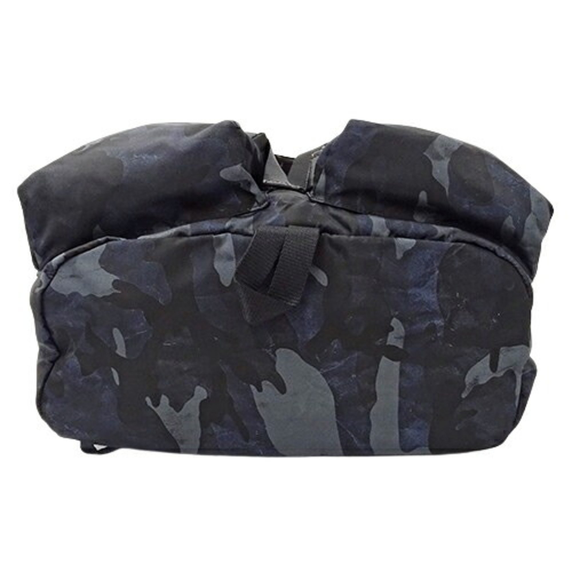 PRADA Bag Men's Backpack Nylon Navy V136 Camouflage