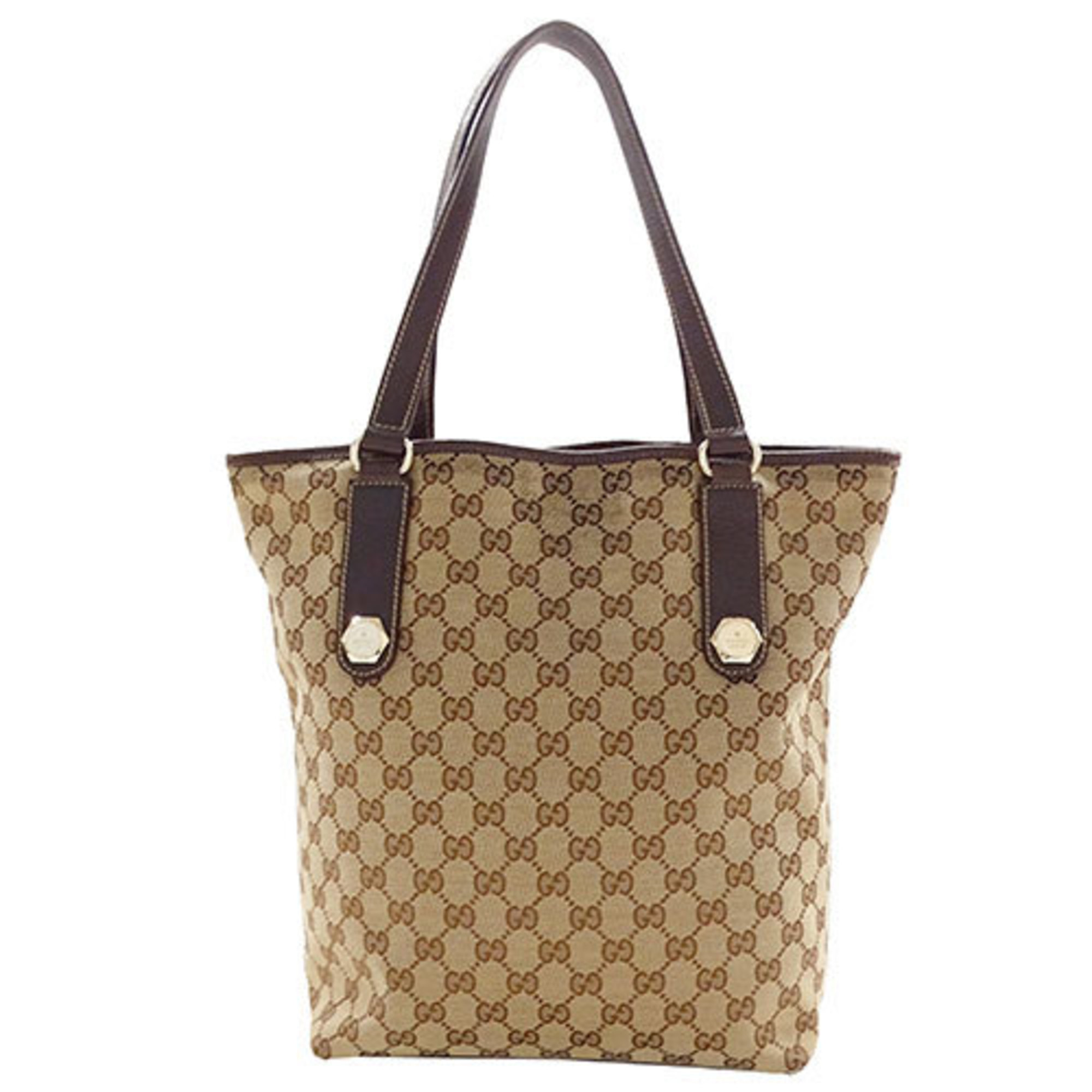 GUCCI Bag Women's Tote Brown GG Canvas 153009 Outing