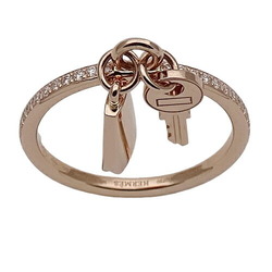 Hermes HERMES Ring for Women 750PG Diamond Kelly Crochet PM Pink Gold #50 Approx. Size 10 Polished