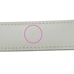 Hermes HERMES Belt Constance Women's Leather Navy White Size 80 □B Reversible H Buckle