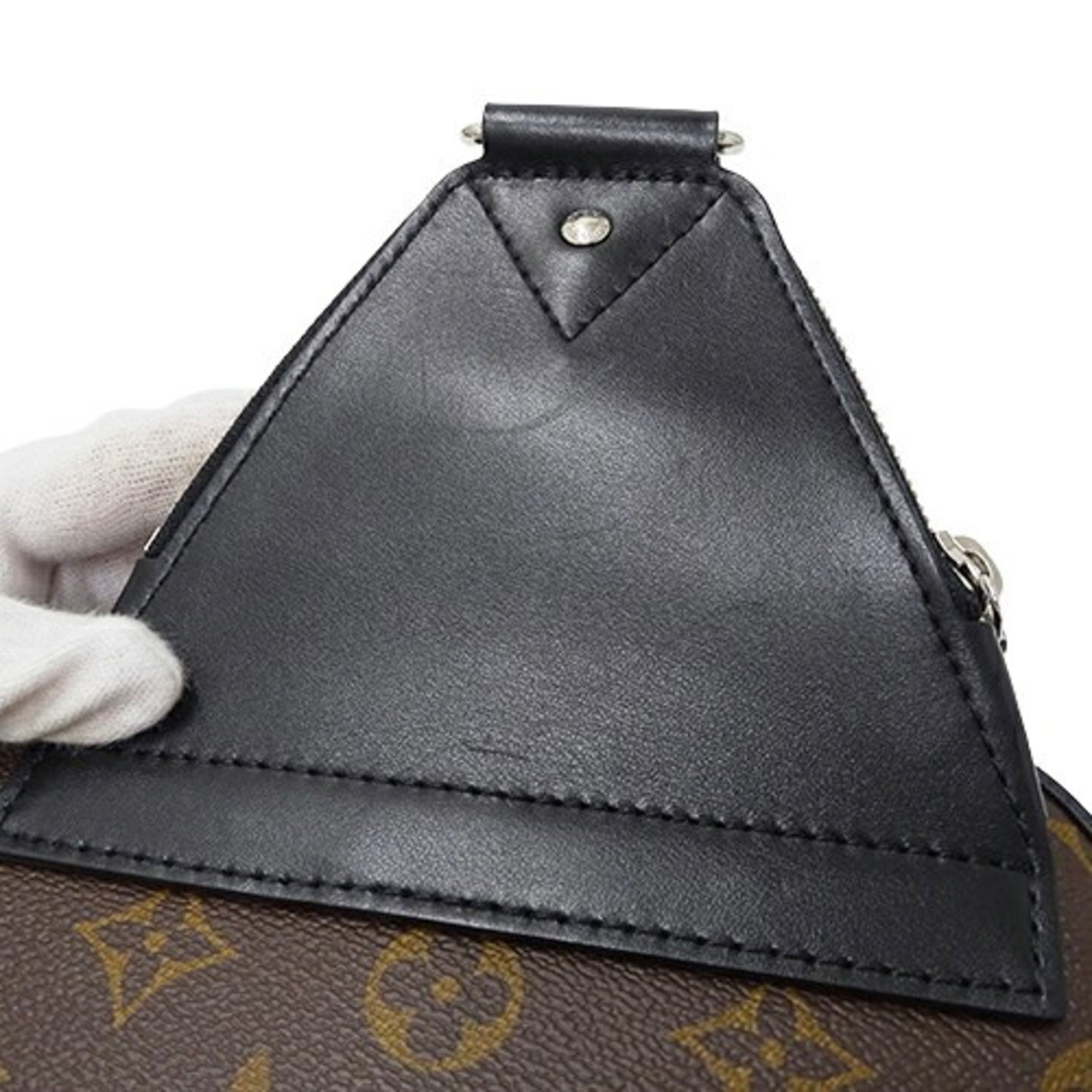 Louis Vuitton LOUIS VUITTON Bag Monogram Macassar Men's Body Shoulder Avenue Sling M46327 Brown Black