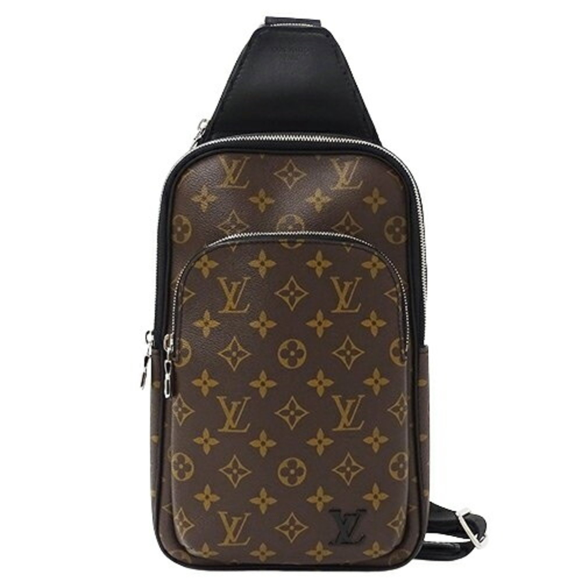 Louis Vuitton LOUIS VUITTON Bag Monogram Macassar Men's Body Shoulder Avenue Sling M46327 Brown Black