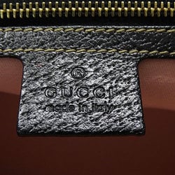 GUCCI Women's Tote Bag Satin Black Multicolor 154982 Chain Pattern