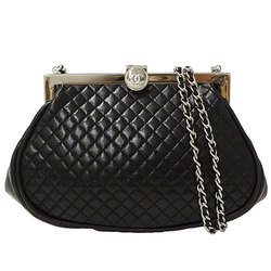 CHANEL Bag Matelasse Women's Shoulder Lambskin Black Chain