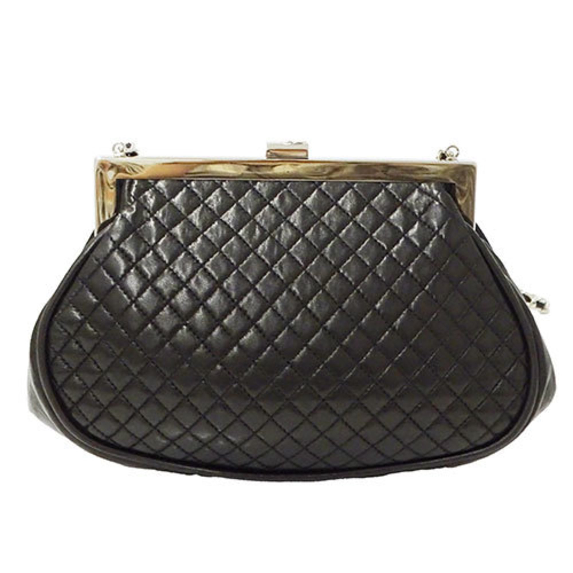 CHANEL Bag Matelasse Women's Shoulder Lambskin Black Chain