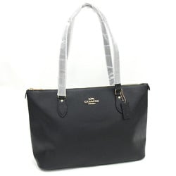 Coach Tote Bag CH285 Black Leather Shoulder for Women COACH