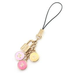 Louis Vuitton Strap Bijou Telephone Pastille M65644 Pink Orange Purple Gold Mobile Phone Charm Keychain LOUIS VUITTON