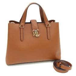 Ralph Lauren Lauren Ralph handbag brown leather tea ladies LAUREN RALPH