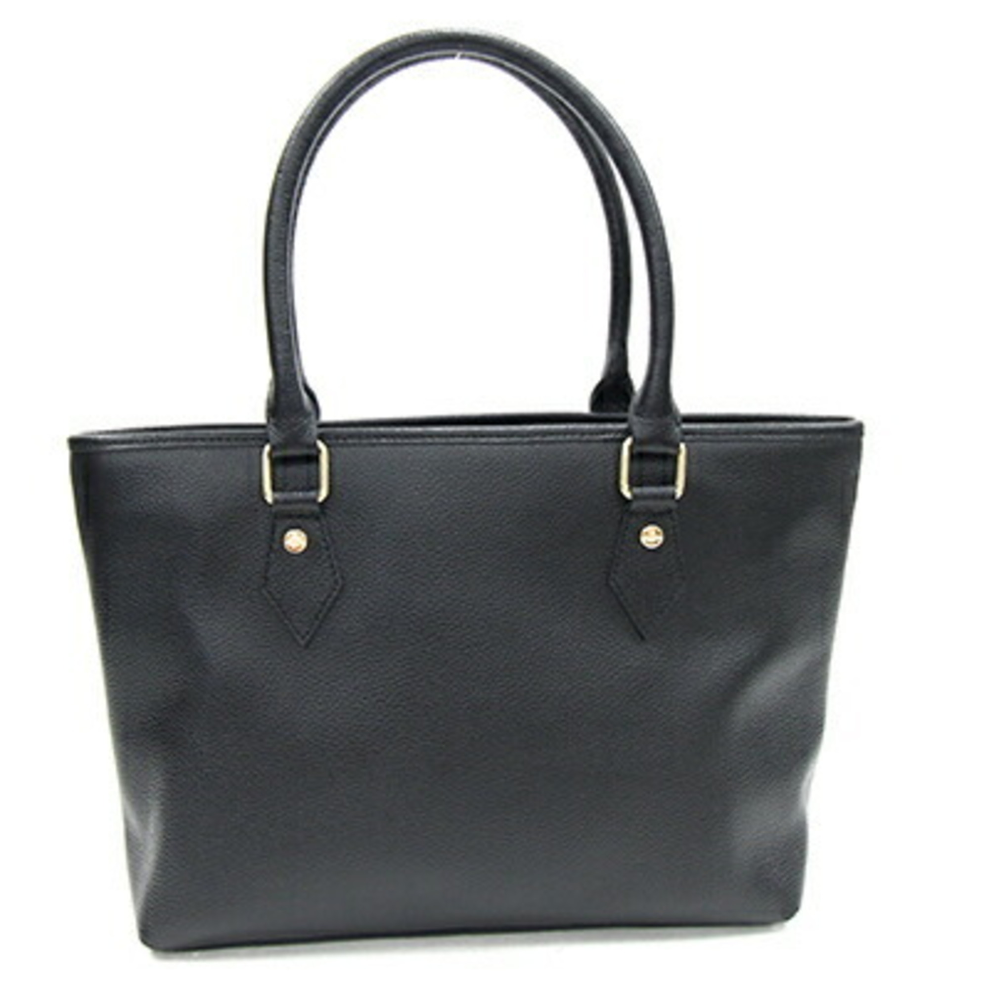 Vivienne Westwood Tote Bag Black Leather Shoulder Women's