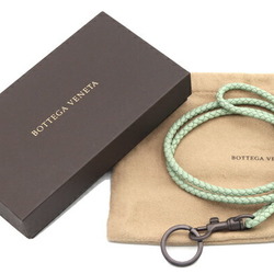 Bottega Veneta Neck Strap Intrecciato 113540 Light Green Leather Men's Women's BOTTEGA VENETA