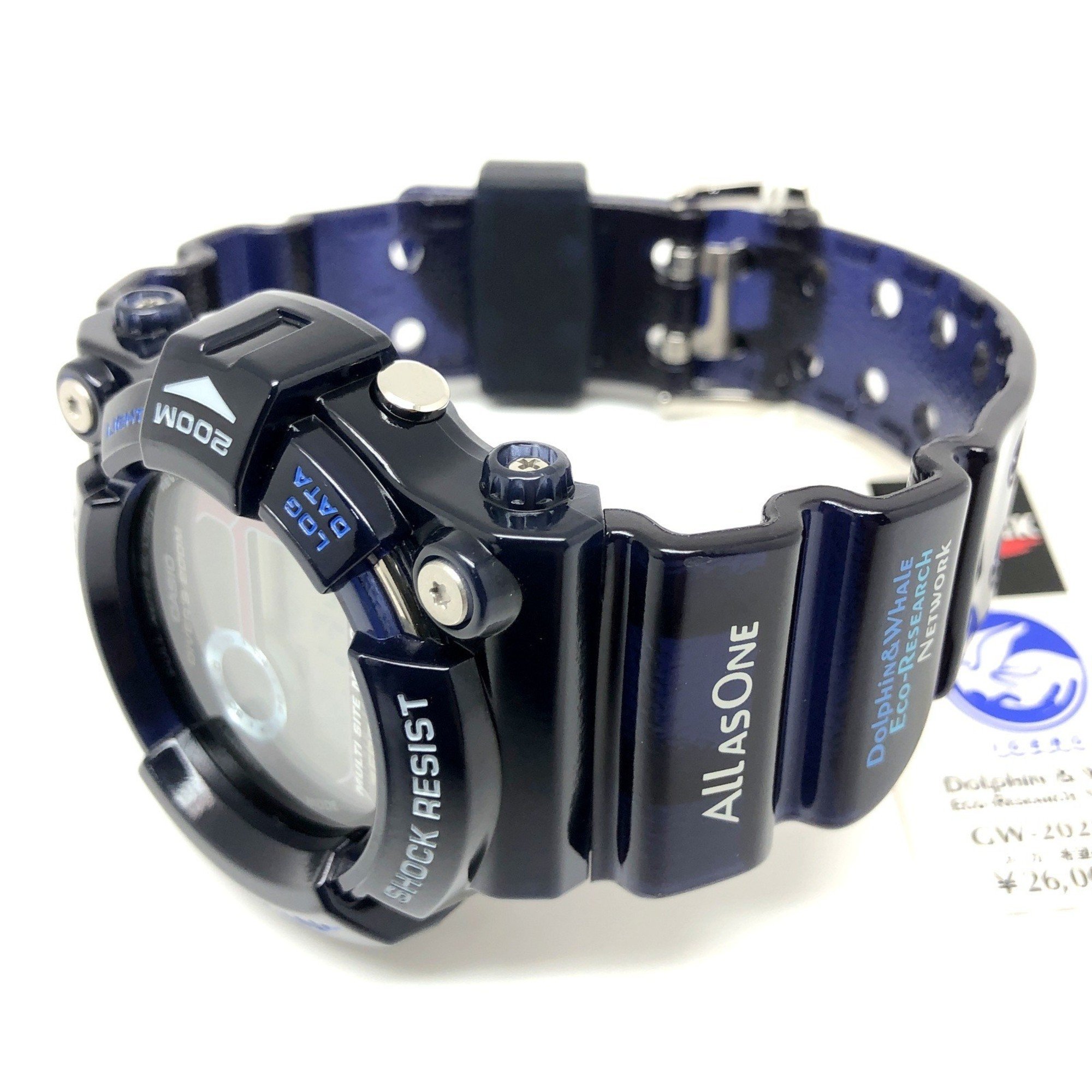 G-SHOCK CASIO Watch GW-202K-2 FROGMAN Mikurajima Model Frogman Tough Solar Dark Blue Skeleton Irukuji 8th International Dolphin Whale Launched in June 2002 Mikunigaoka Store