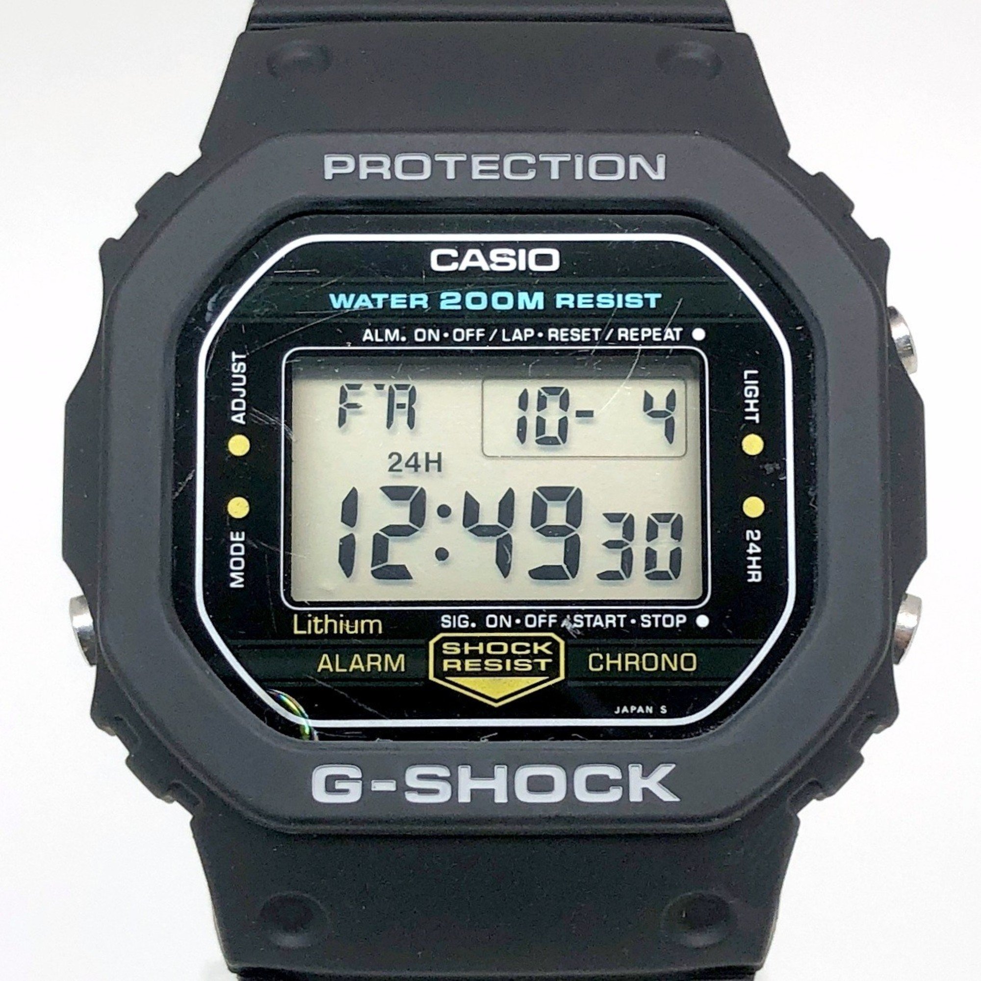 G-SHOCK CASIO Watch DW-5200C-1 M240 Officially restored by Ice Hockey CM Hero Model Mirrored back Released in June 1984 Mikunigaoka Store