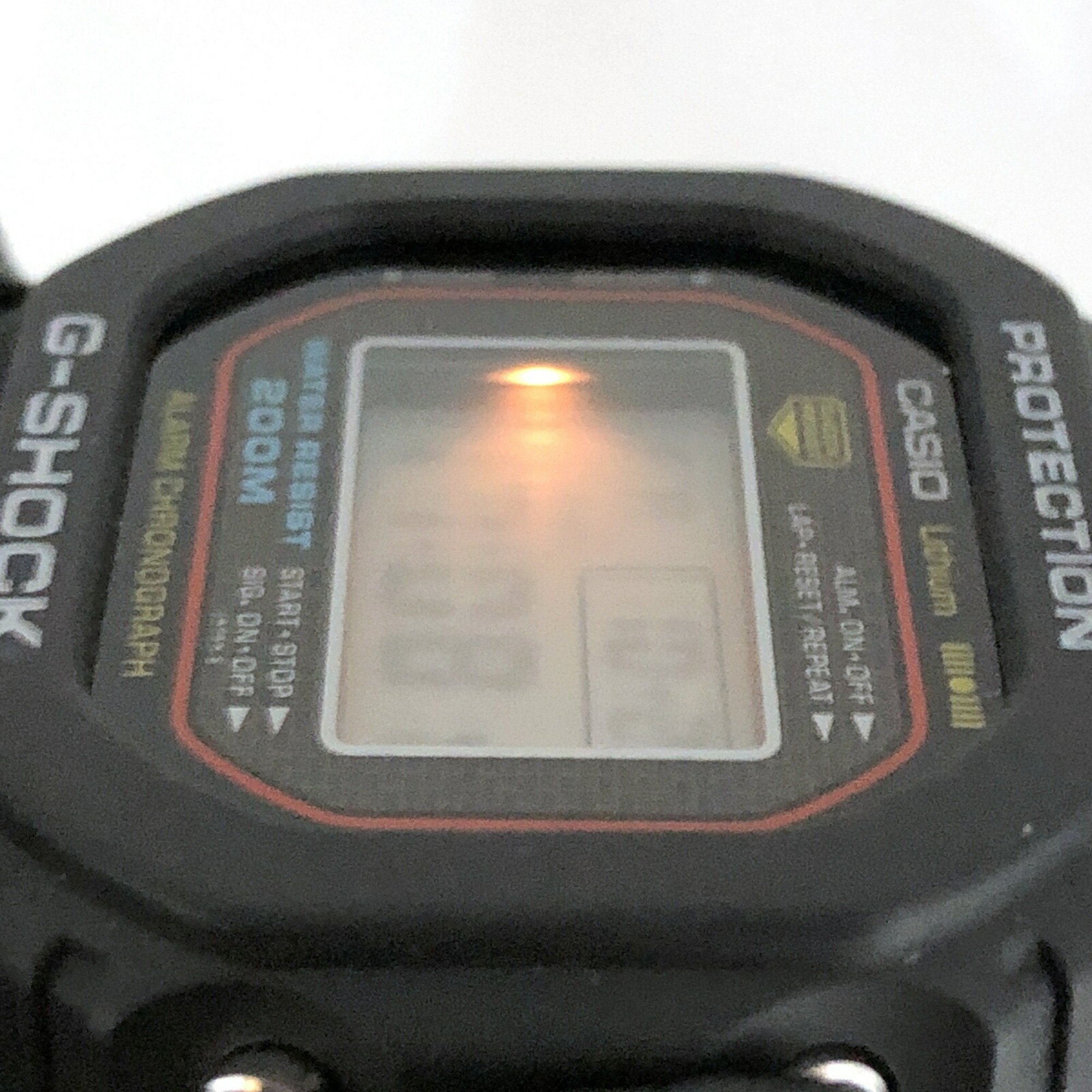 G-SHOCK CASIO Watch DW-5000C-1A M240 Officially Restored First-Generation G-Shock First Model Orange Miniature Bezel Mirrored Back Released April 1983 Mikunigaoka Store