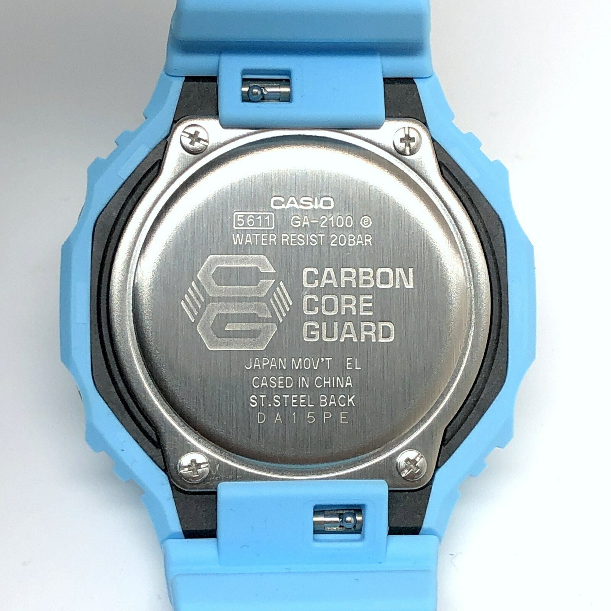 G-SHOCK CASIO Casio Watch GA-2100-2A2 Oak Octagon Ana-Digi Double LED Light Milky Blue One Tone Released in January 2024 Mikunigaoka Store